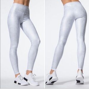 Alo Yoga High Waist Airbrush Metallic Leggings Women’s M